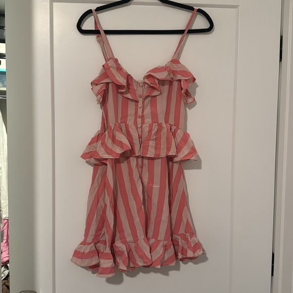 For Love and Lemons Tahiti Dress pink stripe - Picture 3 of 6